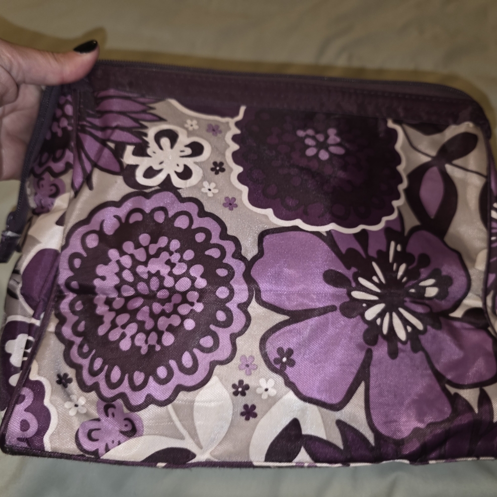 Thirty-One Purple Floral Travel Bag